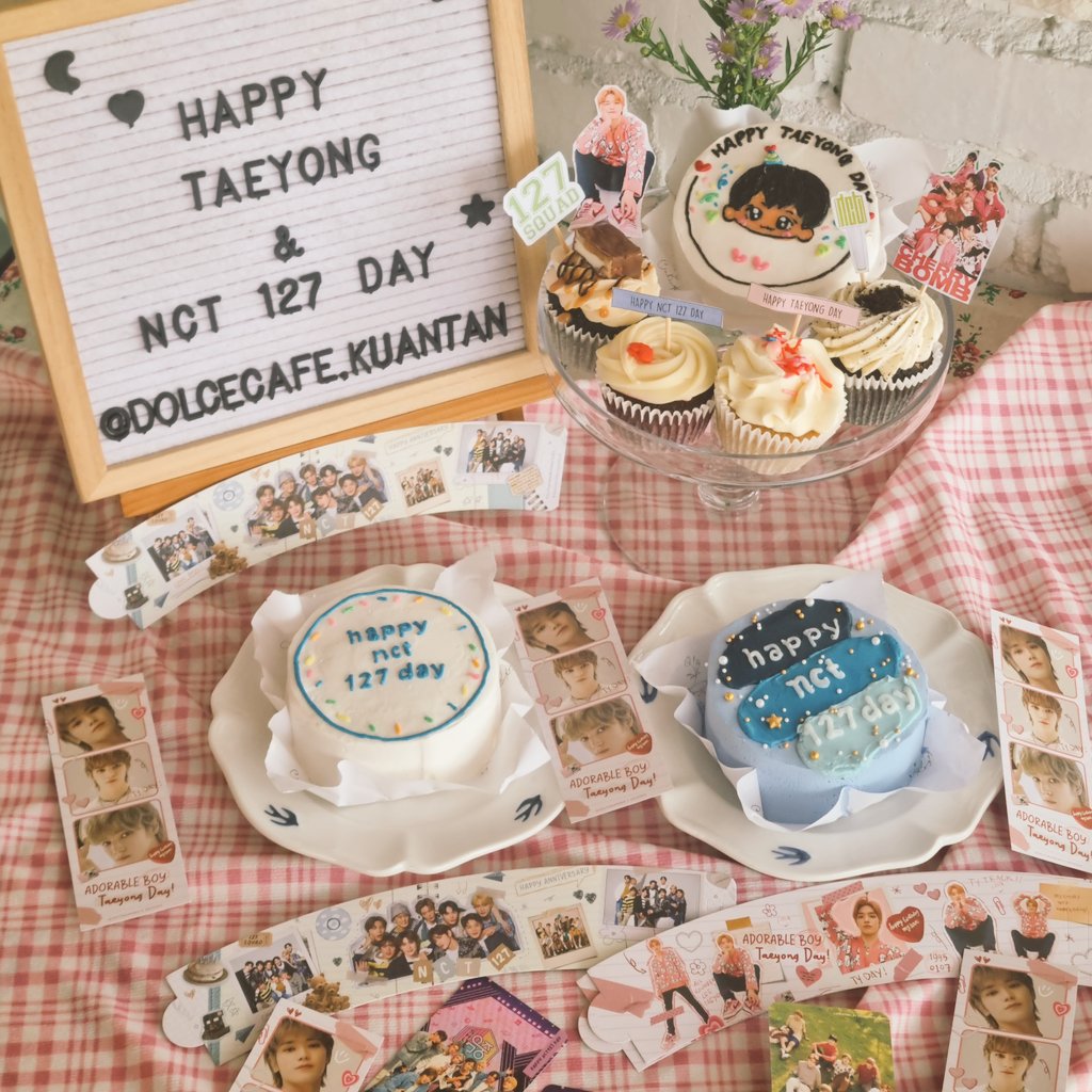 DolceCafeKtn's tweet photo. Happening now at Dolce Cafe Kuantan!

#happynct127day #happytaeyongday
#dolcecafecupsleeve https://t.co/Qajtdub1vy
