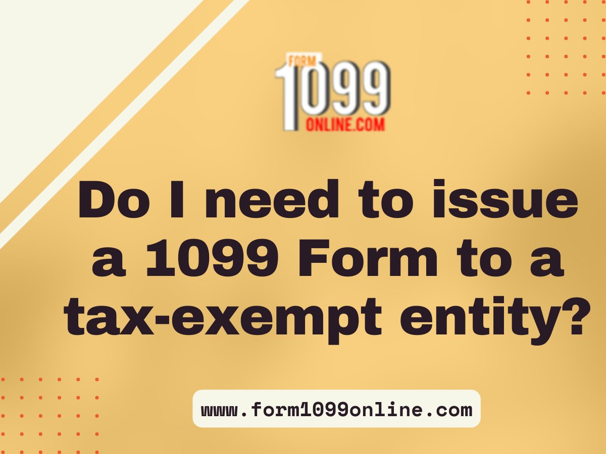 Do I need to issue a 1099 Form to a tax-exempt entity?

More information: form1099online.com/blog/1099-misc…

Call: 316-869-0948
Mail: support@form1099online.com
#1099online #1099MISC #Form1099MISC #IRS1099MISC #Form1099Online #1099MISCForm #TaxForm1099MISC #Filing1099MISC2023