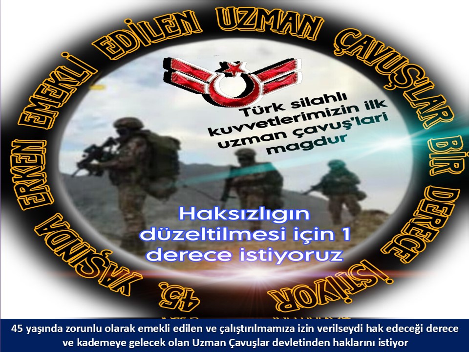 #UzmanÇavuş
#BirDereceHak
<a href="/RTErdogan/">Recep Tayyip Erdoğan</a>
<a href="/tcsavunma/">T.C. Millî Savunma Bakanlığı</a>
<a href="/Akparti/">AK Parti</a>
<a href="/nacibostanci/">M. Naci Bostancı</a>
<a href="/akbasogluemin/">Av. M.Emin AKBAŞOĞLU 🇹🇷</a>
<a href="/Ismet__Yilmaz_/">İsmet YILMAZ</a>
<a href="/AliYerlikaya/">Ali Yerlikaya</a>
<a href="/UlviYonter/">Dr.İzzet Ulvi YÖNTER</a>
<a href="/dbdevletbahceli/">Devlet Bahçeli</a>
<a href="/mustafaelitas/">Mustafa Elitaş</a>
<a href="/UlviYonter/">Dr.İzzet Ulvi YÖNTER</a>
<a href="/erkanakcay45/">Erkan Akçay</a>
<a href="/dijital/">Dijital</a>
<a href="/alitilkici38/">Ali Tilkici 🇹🇷</a>