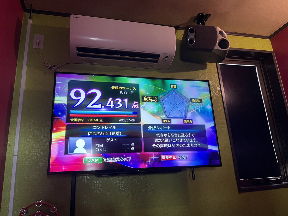 mtn_t261's tweet photo. 久々に90点代だした気がするなぁと。 https://t.co/yGNwNOwE99