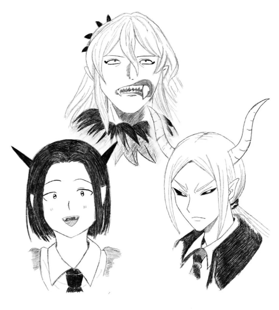 LilithCerberus's tweet photo. I'm thinking about whose class I would like to attend if I were Babyls' student. 🩷 Idea?

(Part 1)
#mairimashitairumakun https://t.co/SXaAMnGL75