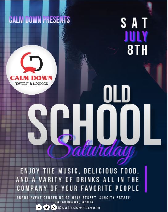 CalmDown Tavern & Lounge (@calmdowntavern) on Twitter photo Join us for CalmDown Old School Saturday tonight from 7PM. We'll be having Live performances and Old School hiphop and more at <a href="/CalmDownTavern/">CalmDown Tavern & Lounge</a>. Come and enjoy the fun in #SuncityEstate and #Galadimawa. Don't missout on this great event! #oldschool #entertainment
#oldschoolhiphop Join us for CalmDown Old School Saturday tonight from 7PM. We'll be having Live performances and Old School hiphop and more at <a href="/CalmDownTavern/">CalmDown Tavern & Lounge</a>. Come and enjoy the fun in #SuncityEstate and #Galadimawa. Don't missout on this great event! #oldschool #entertainment
#oldschoolhiphop