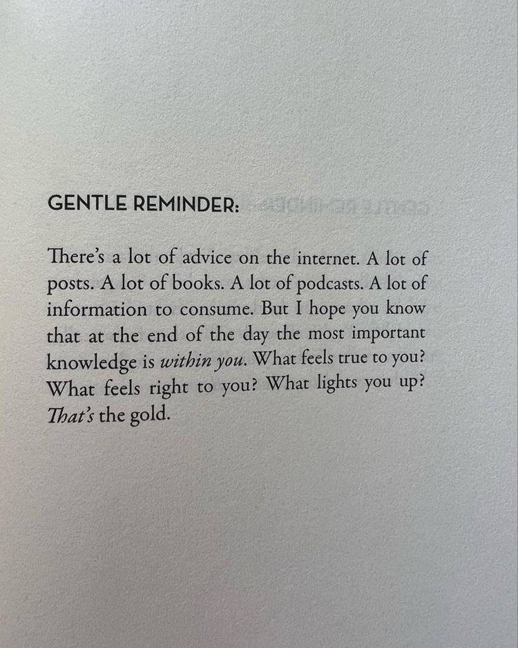 what feels true to you?