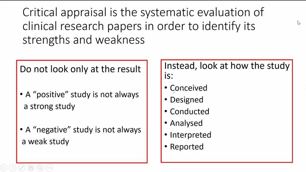 indepso's tweet photo. Critical appraisal of a clinical trial : a brilliant session by #RamakrishnanAS
⚠️Every study or trial is the result of yrs of hard work by the investigators
⚠️But before we adapt the results to our practice..
@drbammidi @Bhandoria @JayrajAarthi @IndianYoungOnco @sanket86024322 https://t.co/I9HxJAE7bJ