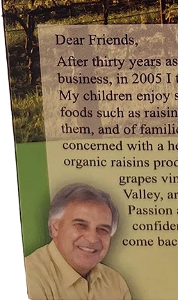 donvision's tweet photo. Ever look at the back of a raisin package and find a picture of the raisin company president and think "yeah that's a guy who runs a raisin company"? 

Just happened to me. https://t.co/Uyy6BCFc1w