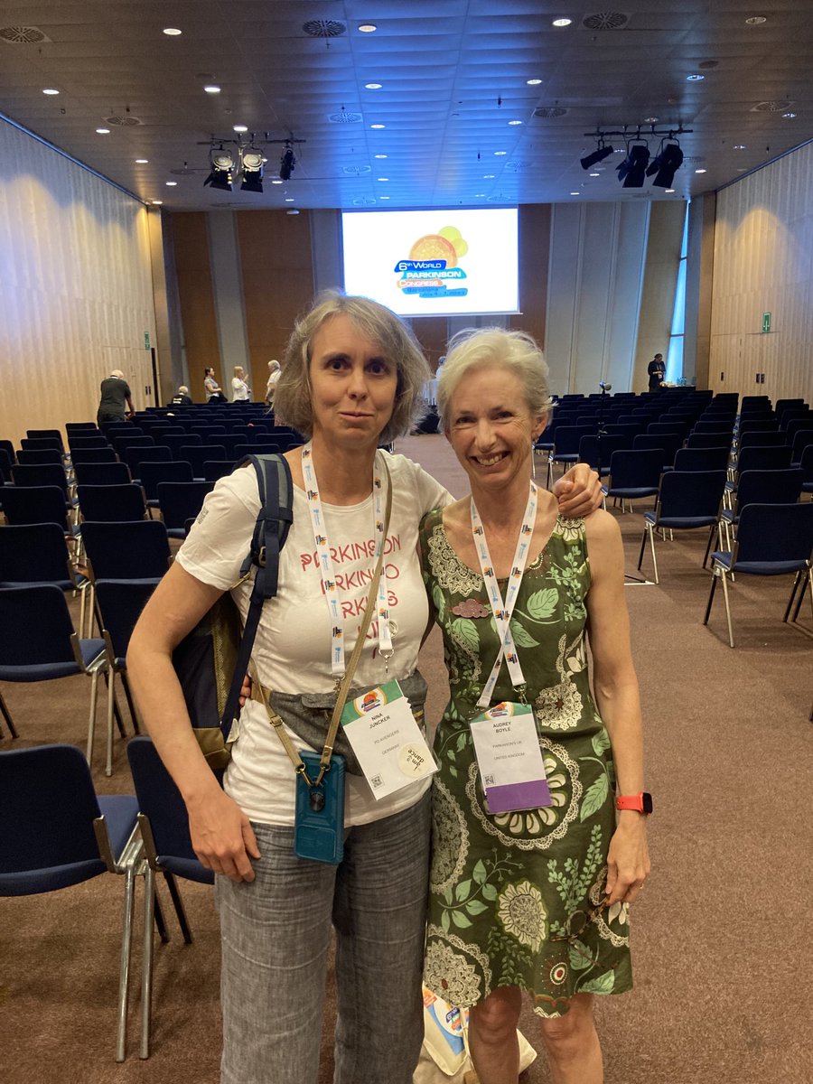 lochossian's tweet image. One of the best things about the World Parkinson’s Congress is meeting your virtual friends like Nina in real life! #WPC2023