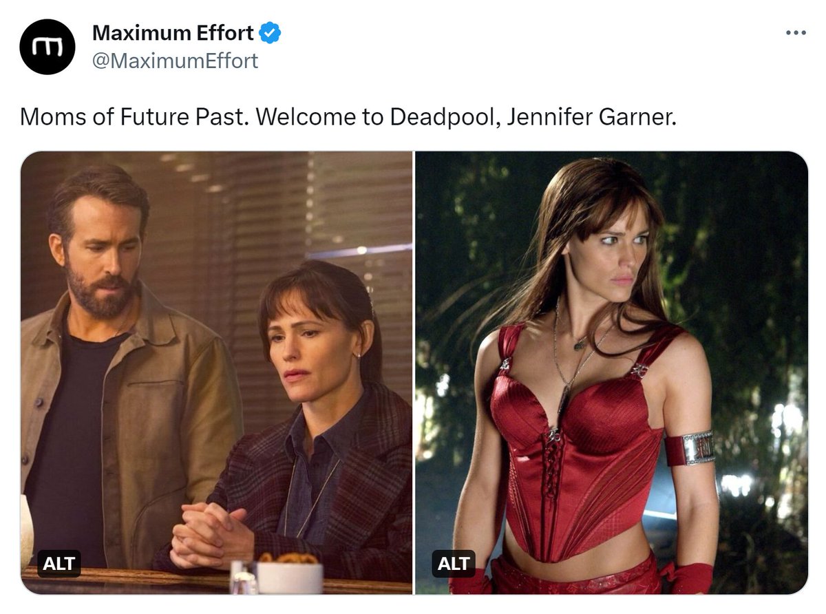 Ryan Reynolds' production company has now confirmed the news that Jennifer Garner will return as Elektra in DEADPOOL 3

#MarvelFansIndia #Deadpool3 #Elektra https://t.co/wBNhD4sdNz