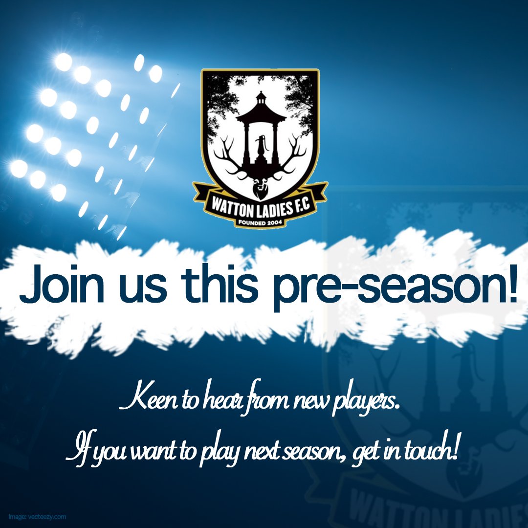 WattonLadies_FC's tweet photo. We would welcome new players to be a part of our forthcoming season!  

#LadiesFootball #Womensfootball #football #femalefootball #shekicks #girlsplayfootball #footballtraining https://t.co/tZ9qXVqsWX