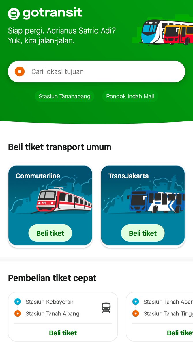 Adrianussatrio's tweet photo. Dulu naik KRL  ada go transit, skg bisa pake go transit pake transjakarta mayan gaes ada pilihan baru https://t.co/7B4UYCvPMZ