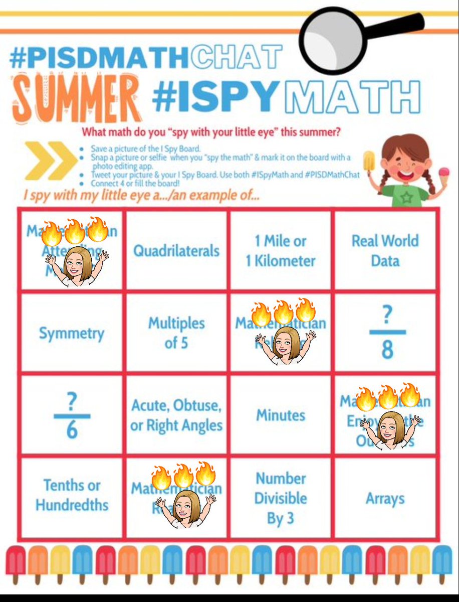 AlyssaAggie's tweet photo. I ๐ with my little ๐๏ธ one busy Mathematician-- Relaxing with friends at Wicked and the Bored Teachers Comedy Show, enjoying the outdoors with a beach s'mores session and enjoying reading my #mathpact book! #ispymath #pisdmathchat https://t.co/wBUfbvHOPn