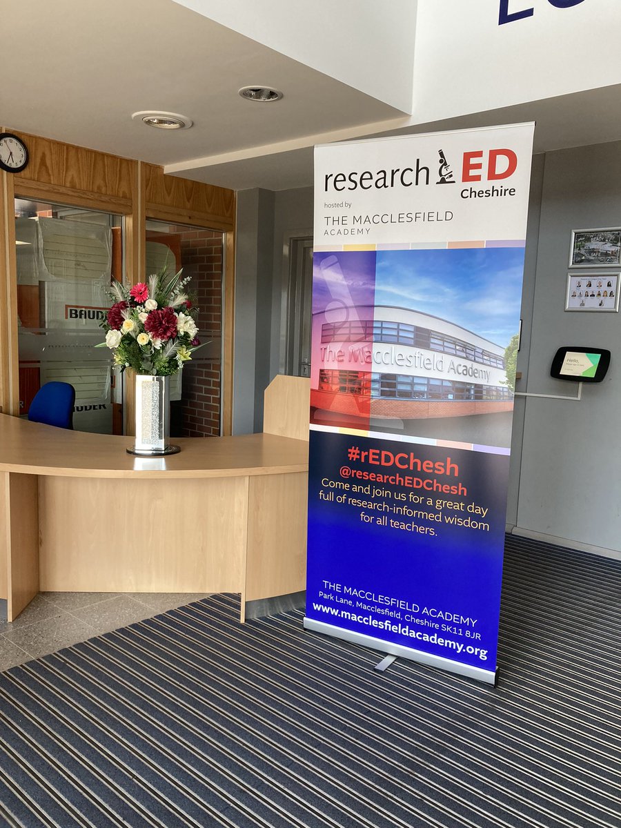 Morning researchED cheshire!! We are all getting ready to welcome you… See you in a tick! <a href="/researchED1/">researchED</a> <a href="/researchEDChesh/">ResearchED Cheshire</a> #rEDChesh