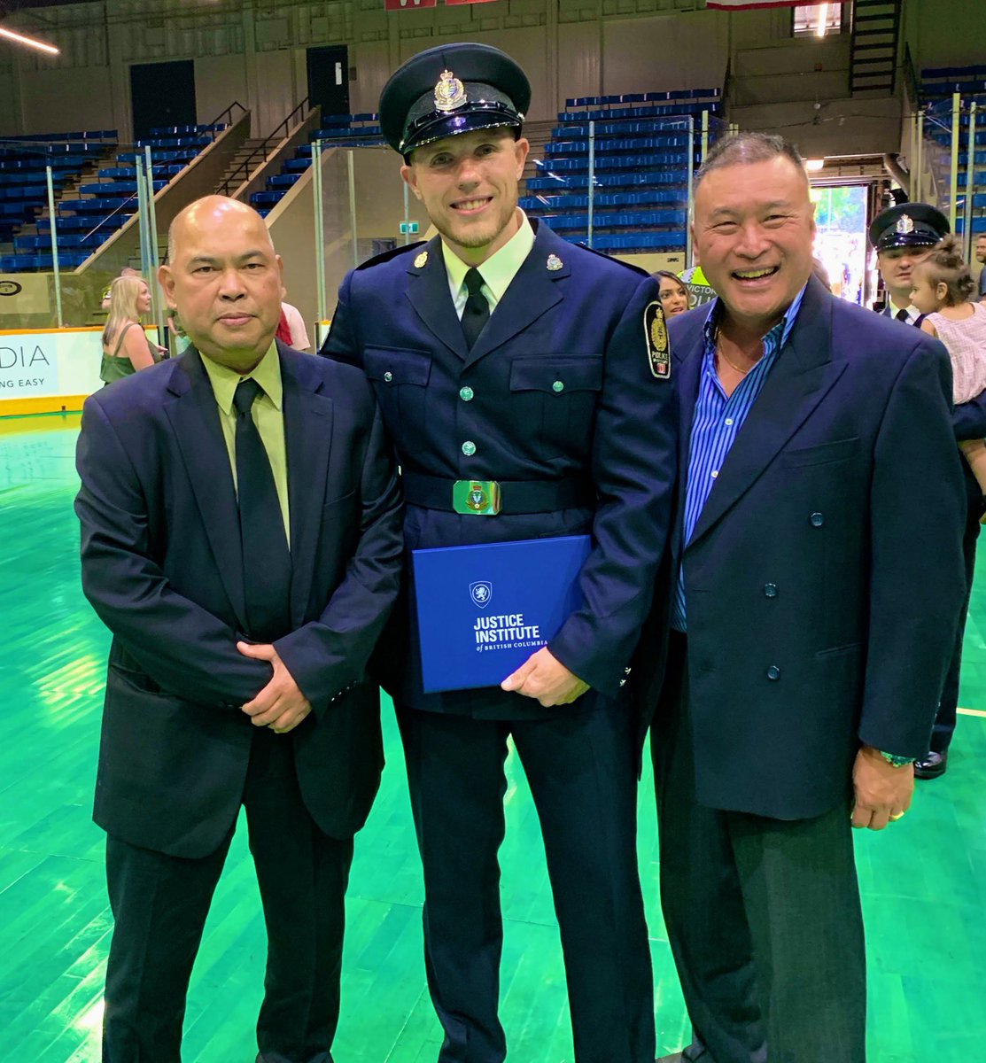 Congratulations to my friend Nikolay and Cesar and former CCW #Volunteer. 
A pleasure &amp; privilege to be in attendance for Your graduating Class 169 from
#JIBC as a #constable w the  <a href="/VancouverPD/">Vancouver Police</a>