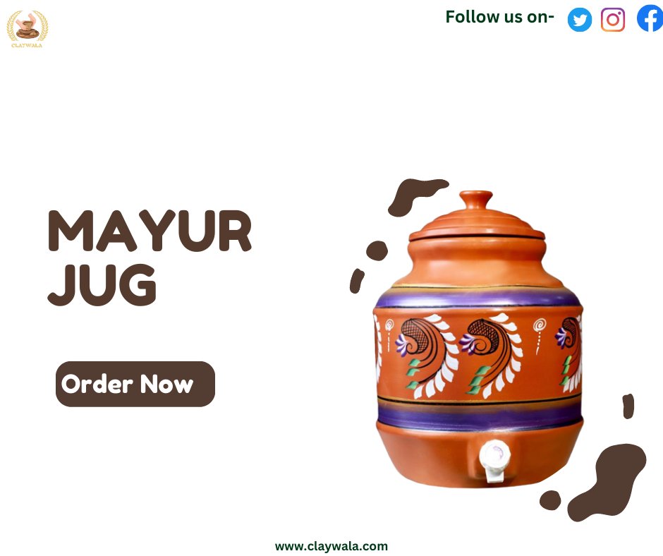 ClayWala's tweet photo. Clay Mayur Jug
#claywala #mayurjug https://t.co/SR45nLkqSm