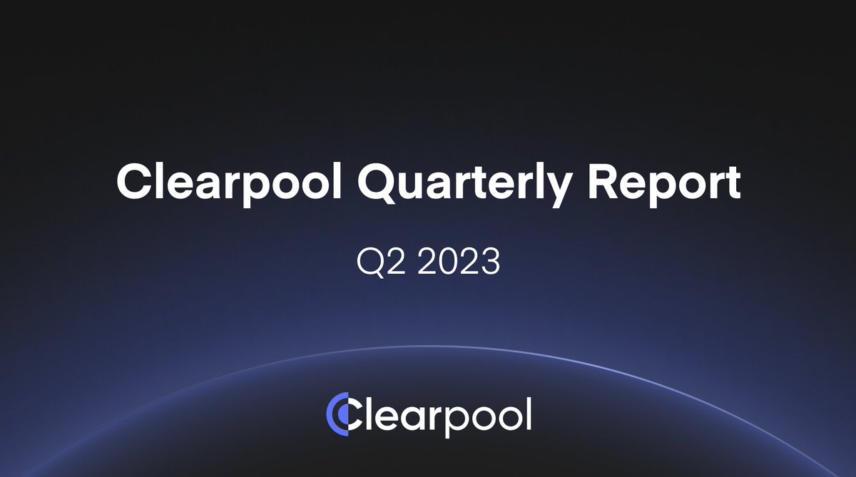 ClearpoolFin's tweet photo. 📄 The Clearpool Q2 report is here. Check for an overview of the protocol’s performance, $CPOOL staking & #ClearpoolOracles🔮, new products & features launched, media coverage, and what’s been happening in the community.
Access here 👇
https://t.co/92n4L4S83T
1/2 https://t.co/Tz5c1y3H94