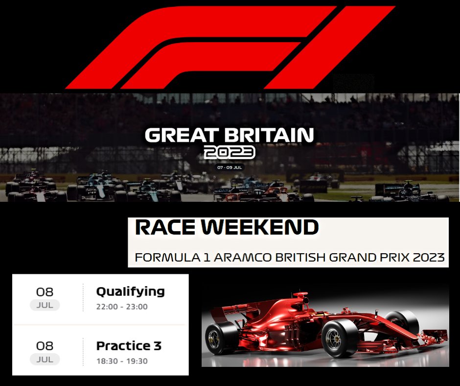 tbacksbbq's tweet photo. Start Your Engines for FORMULA 1 Aramco British Grand Prix 2023. Practice #3 starts at 6:30pm and Qualifying at 10:00pm tonight at T-Backs Sports Bar and Grill. #tbacksisgood #angelescity #Pampanga #tbackssportsbarandgrill #formulaone2023 #BritishGP https://t.co/vQC8l5eFyc