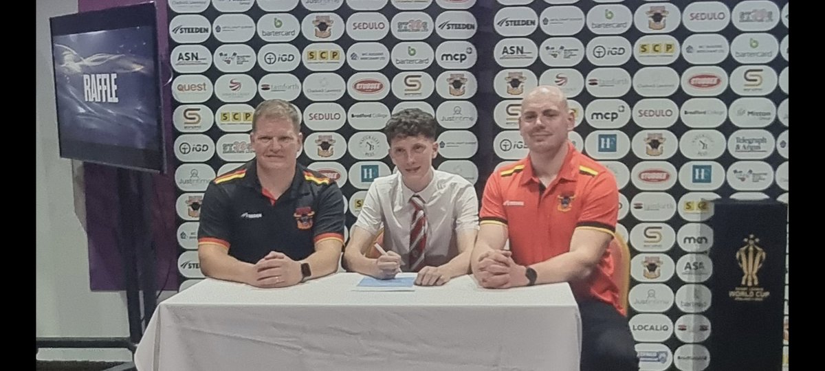 Very proud of James Blan he's worked hard and got a scholarship at Bradford bulls