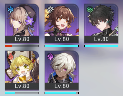 GenshinNora43's tweet image. 星４全キャラ含め手持ちキャラ全員80になりました
キャラ解説とかやるならこれが最低限のラインと思ってます

姫子？ジェパード？彦卿？知らない子ですね・・

#スターレイル