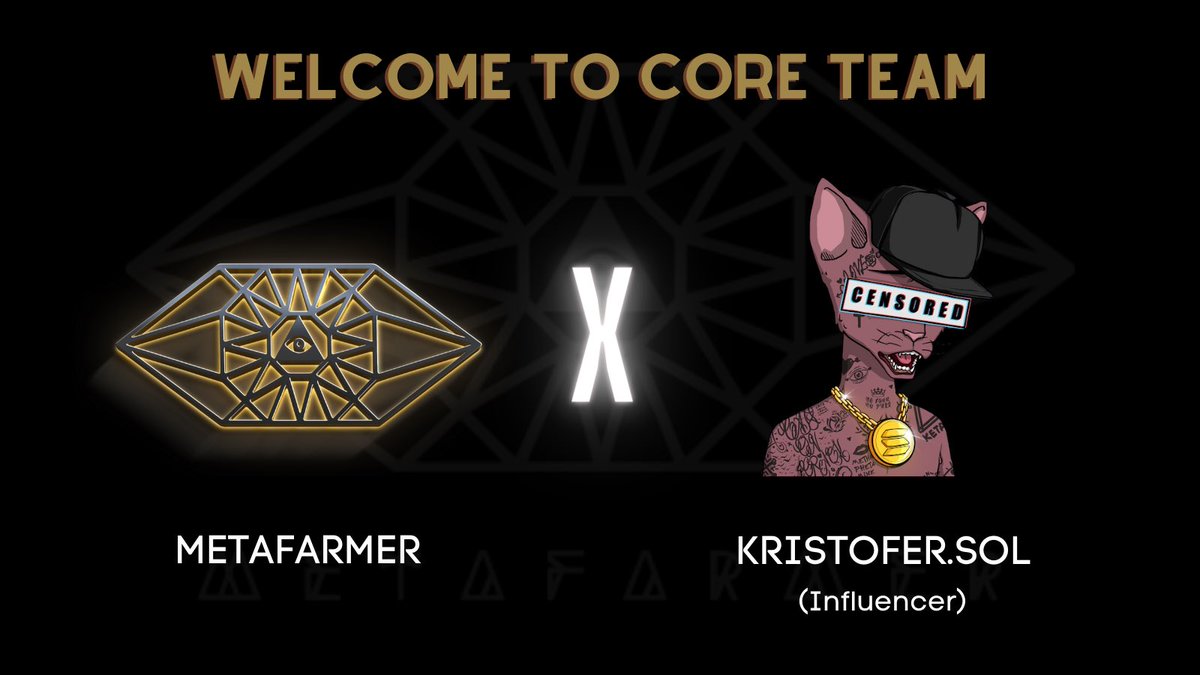 metafarmernft's tweet photo. Welcoming @Kristofer_Sol_ to the MetaFarmer Core Team. https://t.co/H5fPlLJt3P