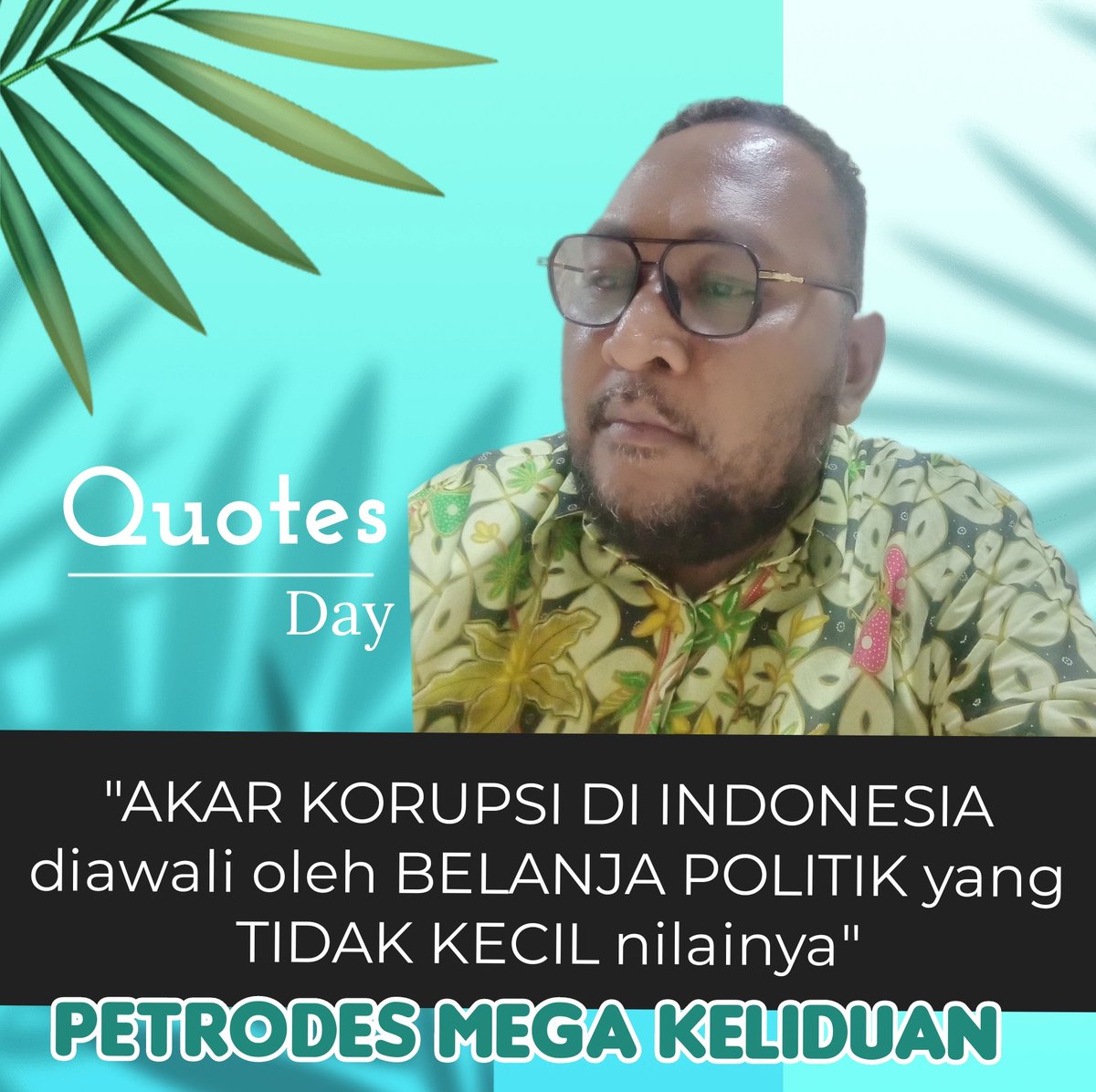 Ini realita yang tdk realistis...

Mengapa demikian...???

Karena setelah duduk harus mengembalikan uang2 yang di belanjakan itu...