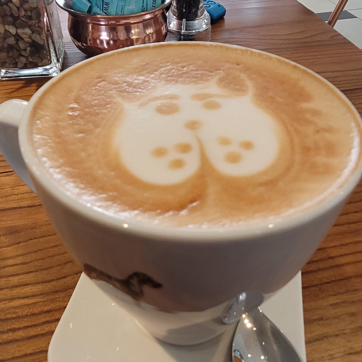 117finkenstein's tweet photo. @4KobusWiese @Makro_SA Cheers Kobus...Jack our Barista with his artwork...🤗 https://t.co/KjcrDZKIUG