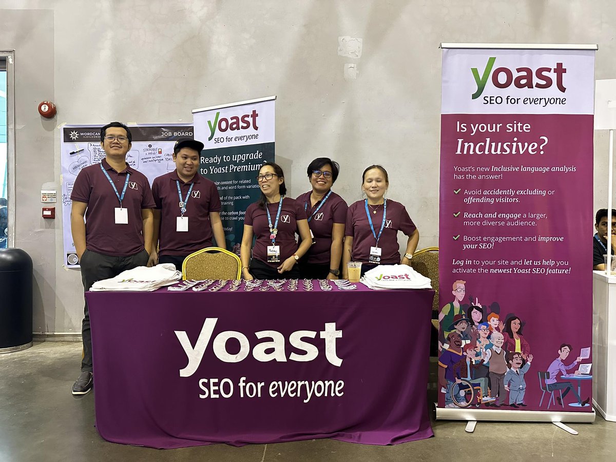 iamswitpie's tweet photo. Yes, #TeamYoast is here at @WCIloilo today! I also had my first WordCamp talk earlier.
...to more adventures with the @yoast crew! We enjoyed the awesome food here, #WCIloilo. 😍 https://t.co/01QhBWoC2a