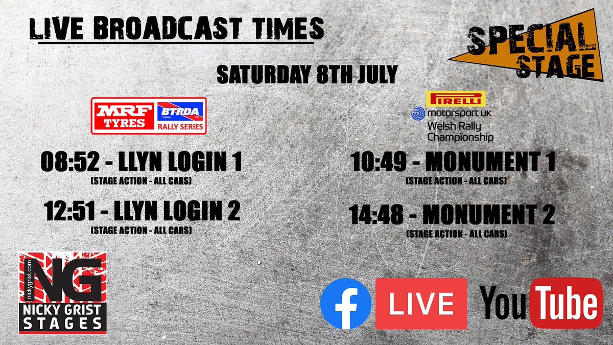 Ready to go for today’s live coverage of the @BTRDARally @NGStages - tune into @SpecialStageuk for all cars live. 🎥🚀