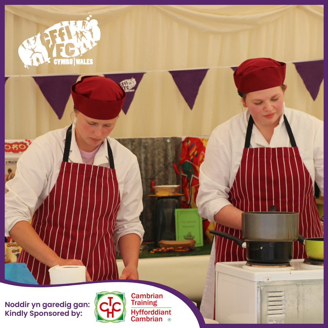 WalesYFC's tweet photo. 📆Tuesday at the RWAS teams of two from each county will be battling it out to see who can create the finest street food to be served at the Circus🎪🍽️

We would like to extend our thanks to Cambrian Training for sponsoring this competition!👏

#yfcdoitbest #cffiyfc #cafc #rwas https://t.co/doy5gwO2o9