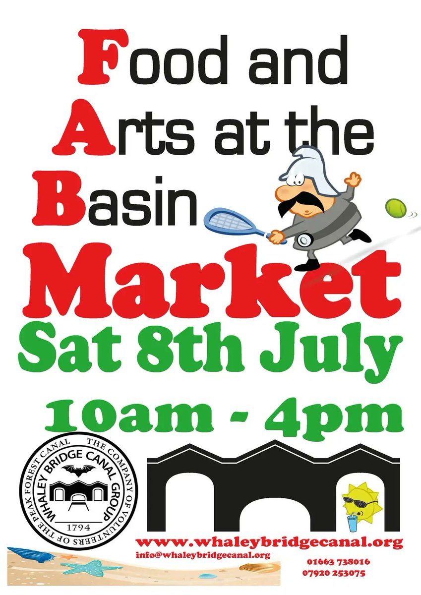 FAB MARKET TODAY!
Canal basin and Transhipment Warehouse, from 10am.
Lots of colourful stalls to brighten your day, if the sky is grey!
#WhaleyWhatsOn #ShopLocal #shopindie