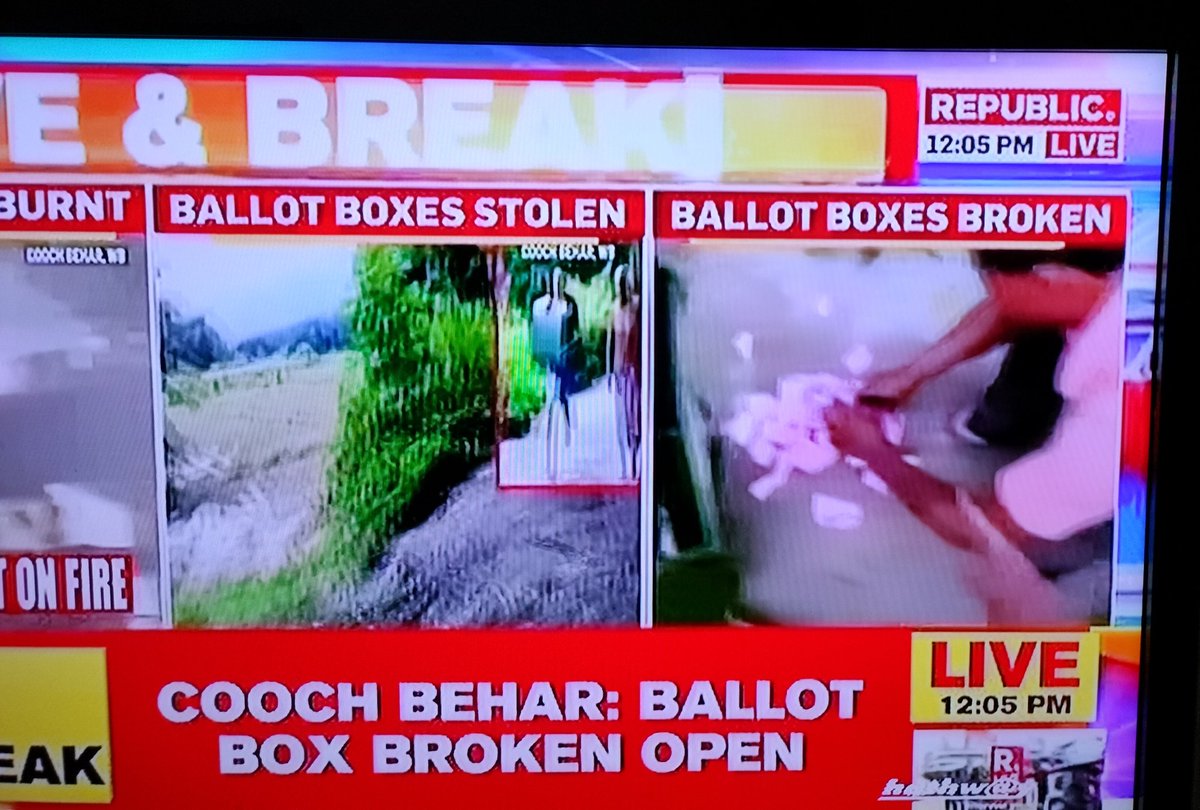 viswanathauthor's tweet image. These r d visuals of #republicbangla 
#Timesnow #News18 Y R U not covering this brazen illegality of d #WestBengalPanchayatPolls 
Will d courts accept these visuals on how undemocratic this election is? #congress #tmc #bjpwestbengal #tejasvisurya #amitmalviya #suvenduadhikari