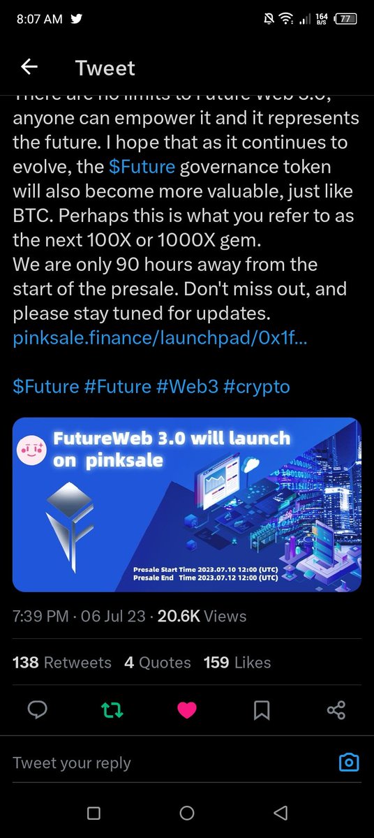 DeFiaroura's tweet image. 0x9E09939aD190DCc46B56299b4cDB0457C74358F6

THE $FUTURE IS BRIGHT #FutureWeb3
@FutureWeb3BC
#FutureWeb3BC

$Future #Future #Web3 #crypto
