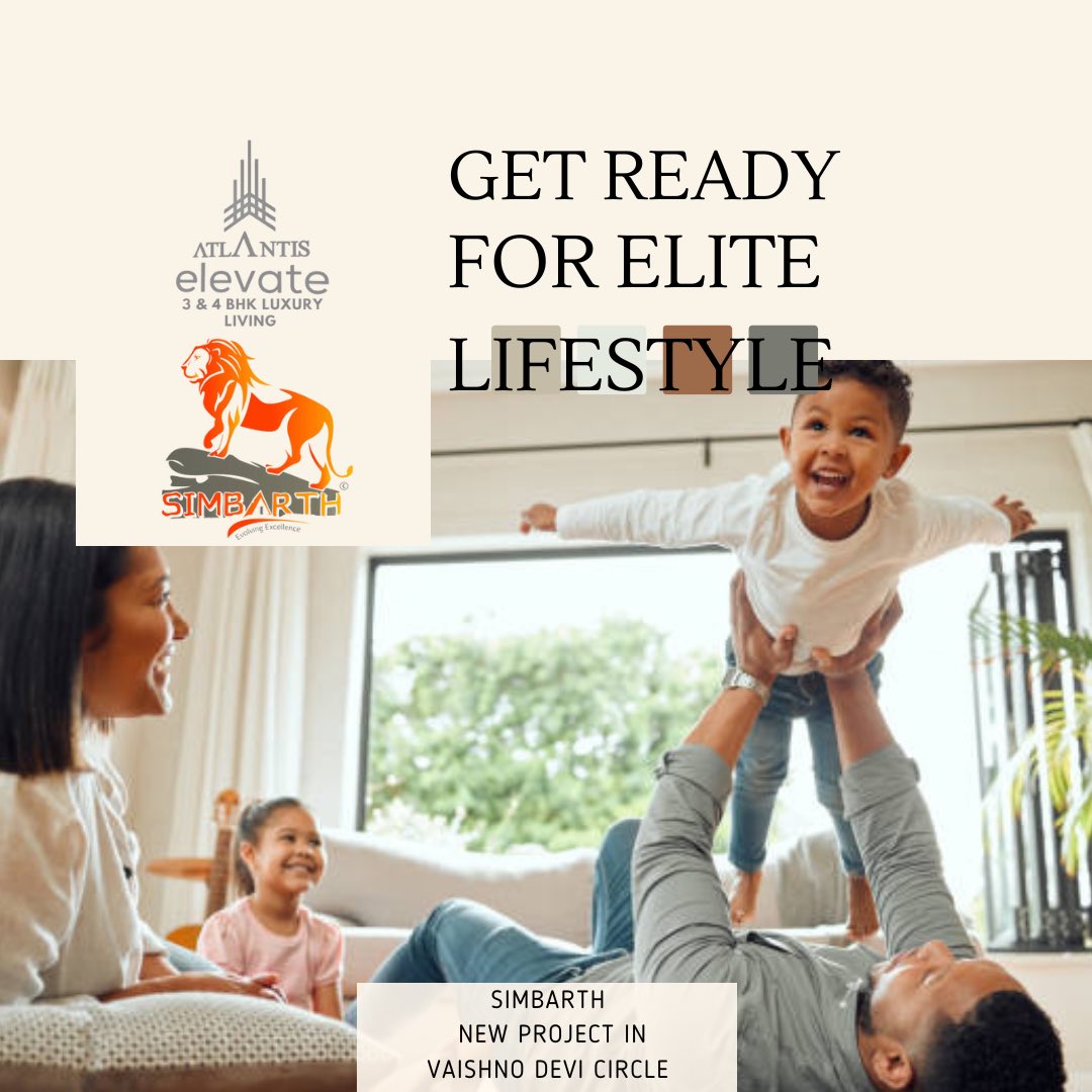 SimbarthI's tweet photo. GET READY FOR ELITE
LIFESTYLE Atlantis Elevate 3&4 BHK Luxury Living
SIMBARTH
NEW PROJECT IN
VAISHNO DEVI CIRCLE #luxurylifestyle #homes #simbarth #construction #newproject #evolvingexcellence https://t.co/hHjGn3p8hm