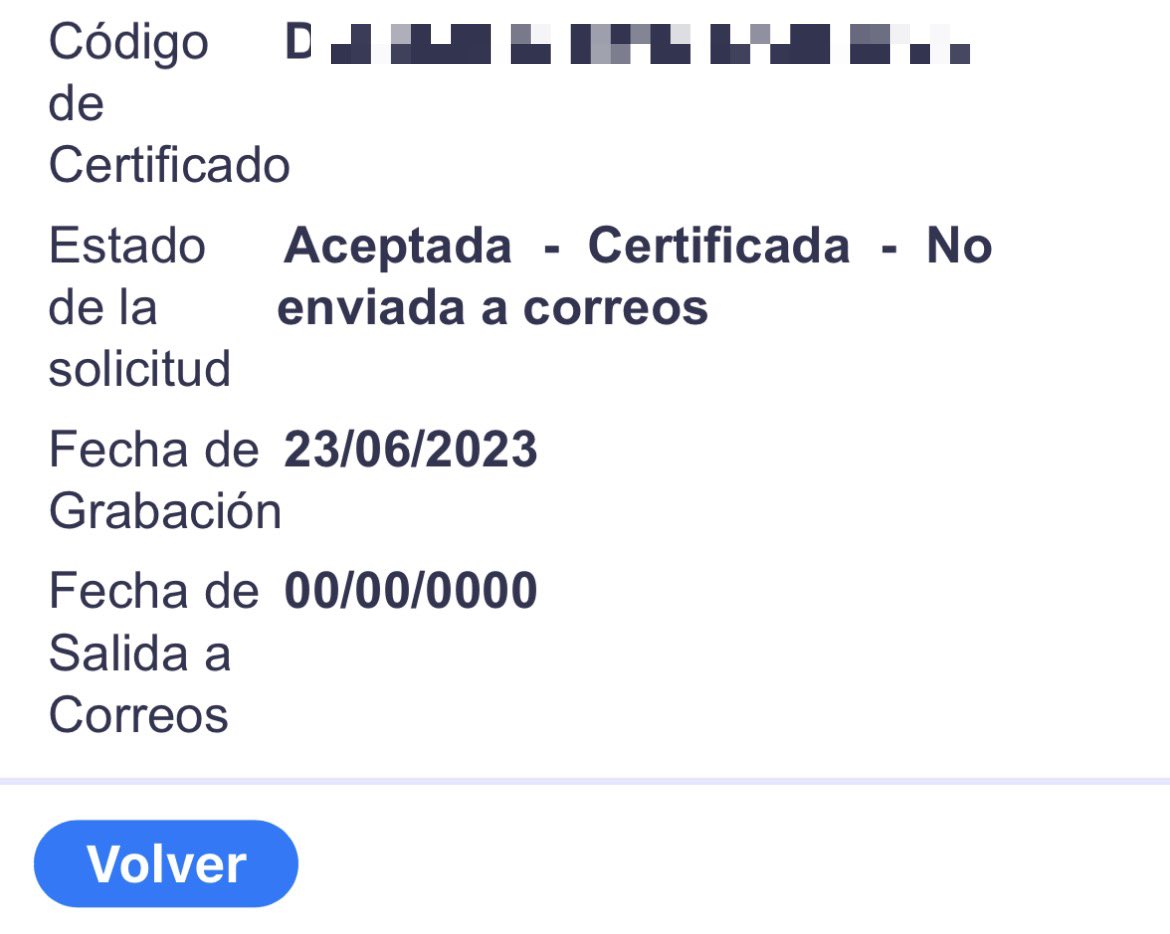 fccarlose's tweet photo. Pedí el #VotoPorCorreo23J el 23 de junio no puedo citar a nadie del INE para que me dé una respuesta, por teléfono es imposible https://t.co/JYecA3c5rL