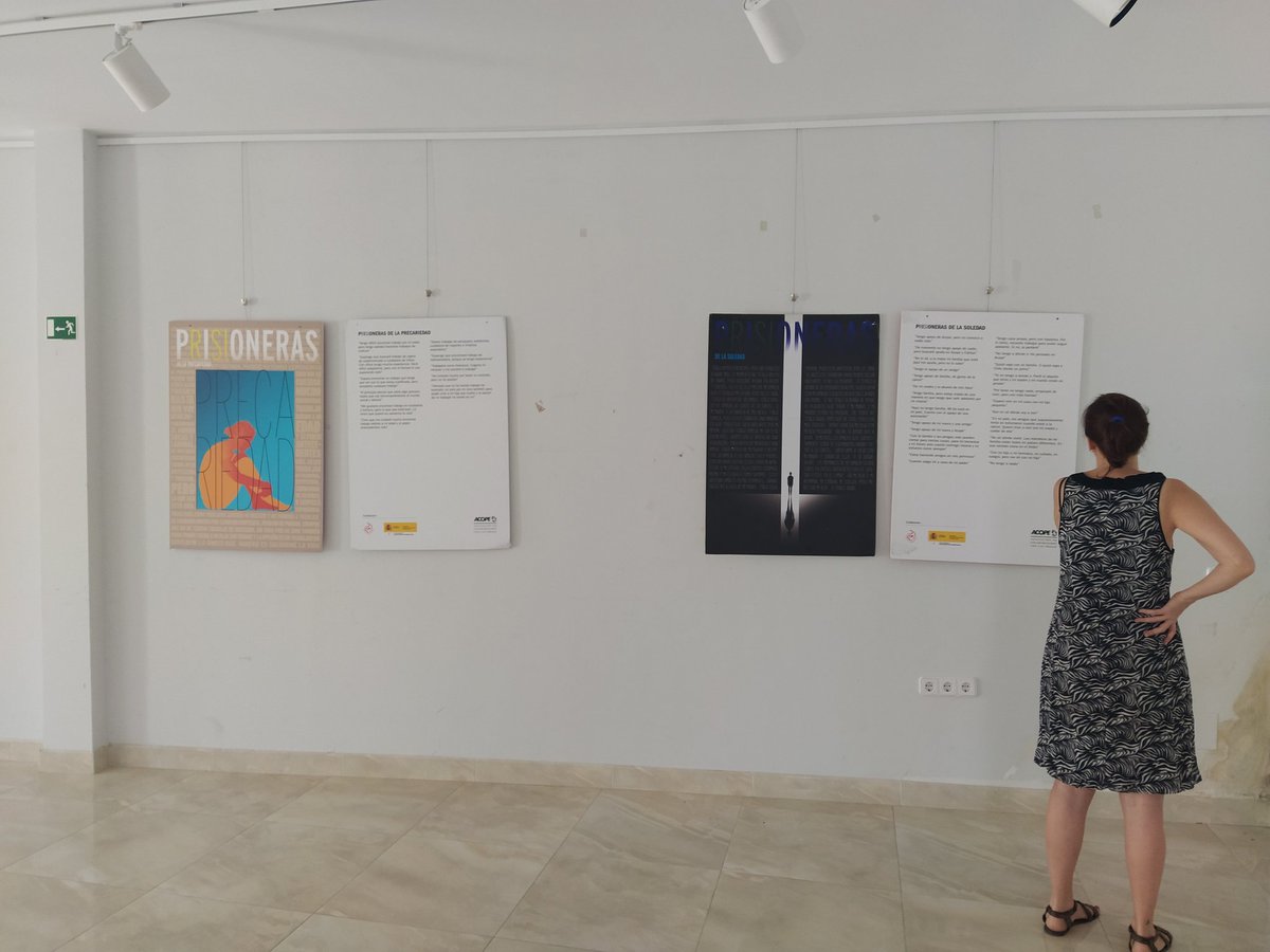 Nuestra expo #PrIsiONERAS  en la sala de exposiciones de Casavieja (junto al Ayto) gracias al Grupo de Mujeres Casavieja 💜