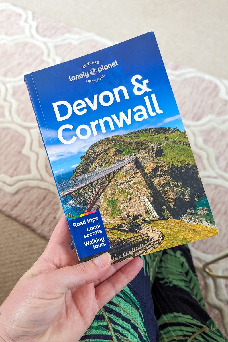 em_luxton's tweet photo. WAHOOOOO 🎉 Just got my copy of the @lonelyplanet guidebook I co-wrote 🙌🙌🙌

I covered Devon for the latest copy of the Devon &amp; Cornwall guidebook - so exciting to finally see it in print 💕 https://t.co/T4lkAI2Il4