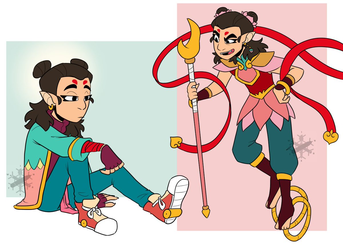 WinterPower98's tweet image. Alright, first time getting tagged in one of these here.

Salutation! I am Winter, an Italian freelance artist, currently hyper fixating on Monkie Kid.
I am mostly active on tumblr, so you'll rarely see me here.

Dunno who to tag, so I'll just tag one person
@AurelaiOfNorden