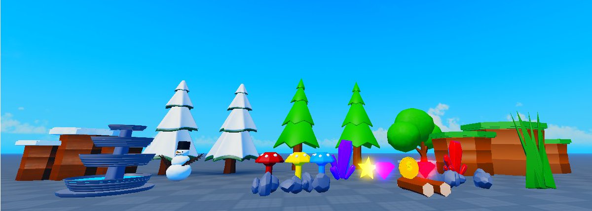 Check out this low poly asset pack I made. #RobloxDev  #robloxart  #RobloxDevs