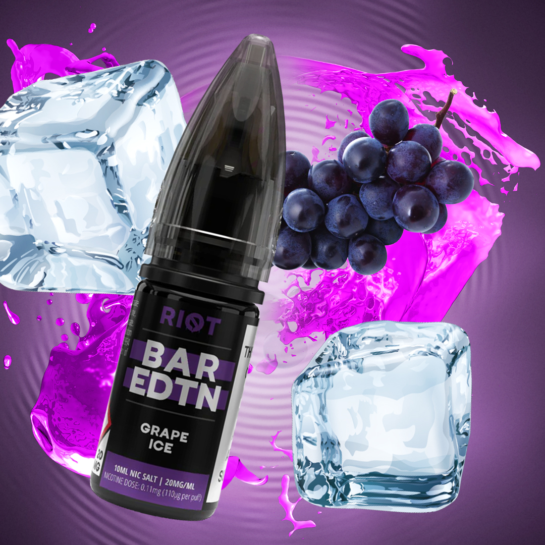 UKVaping101's tweet photo. π¨Riot Squad Bar Salts π¨
π GRAPE ICE π§
Prepare to be transported to grape paradise with Riot Squad's Grape Ice flavor. A divine selection of dark grapes has been supercooled to deliver a refreshing ice sensation with every puff.
#RiotSquadBarSalts #GrapeIce #BarEDTN #SweetAF https://t.co/ONXuIOXmyE