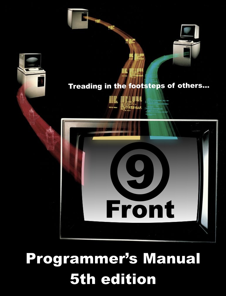 ludbald's tweet image. I thought of some release artwork for #9front, however by the standards of that community i think, it looks too "professional".