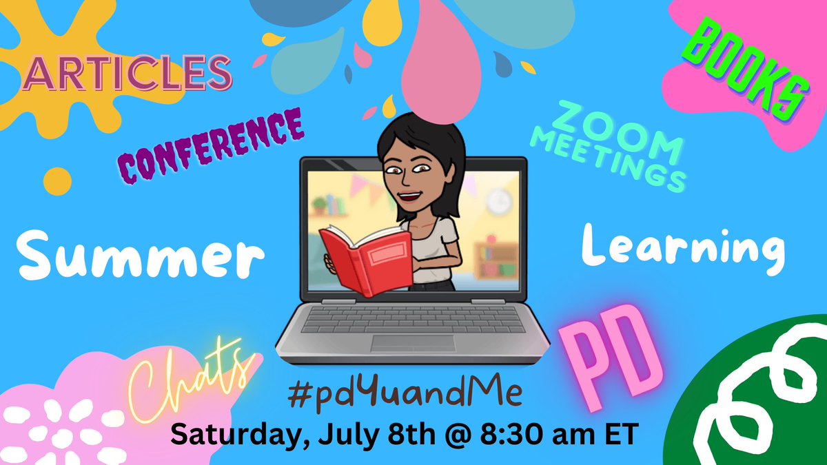 Our CoffeeEDU style chat starts in 30 minutes 😀 #PD4uandMe 

I hope you join us!
Topic: #SummerLearning ☀️📚💻