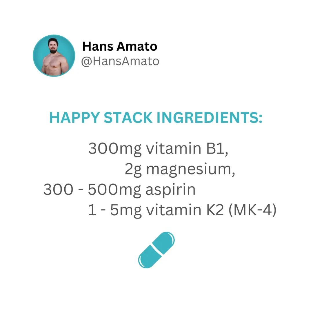 Hans Amato on Twitter "Vitamin B1 promotes dopamine synthesis and low