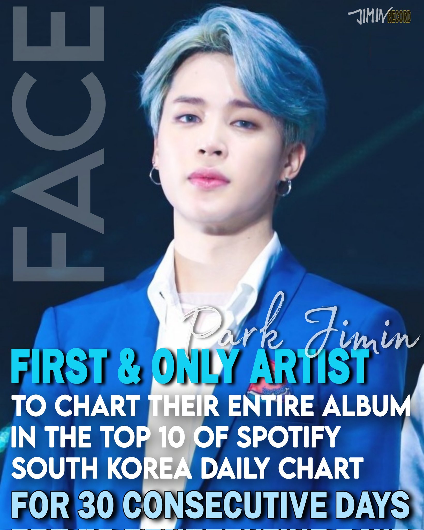 JIMIN RECORD on Twitter "지민의 솔로앨범 "FACE"의 모든 트랙이 7월 7일 Spotify South