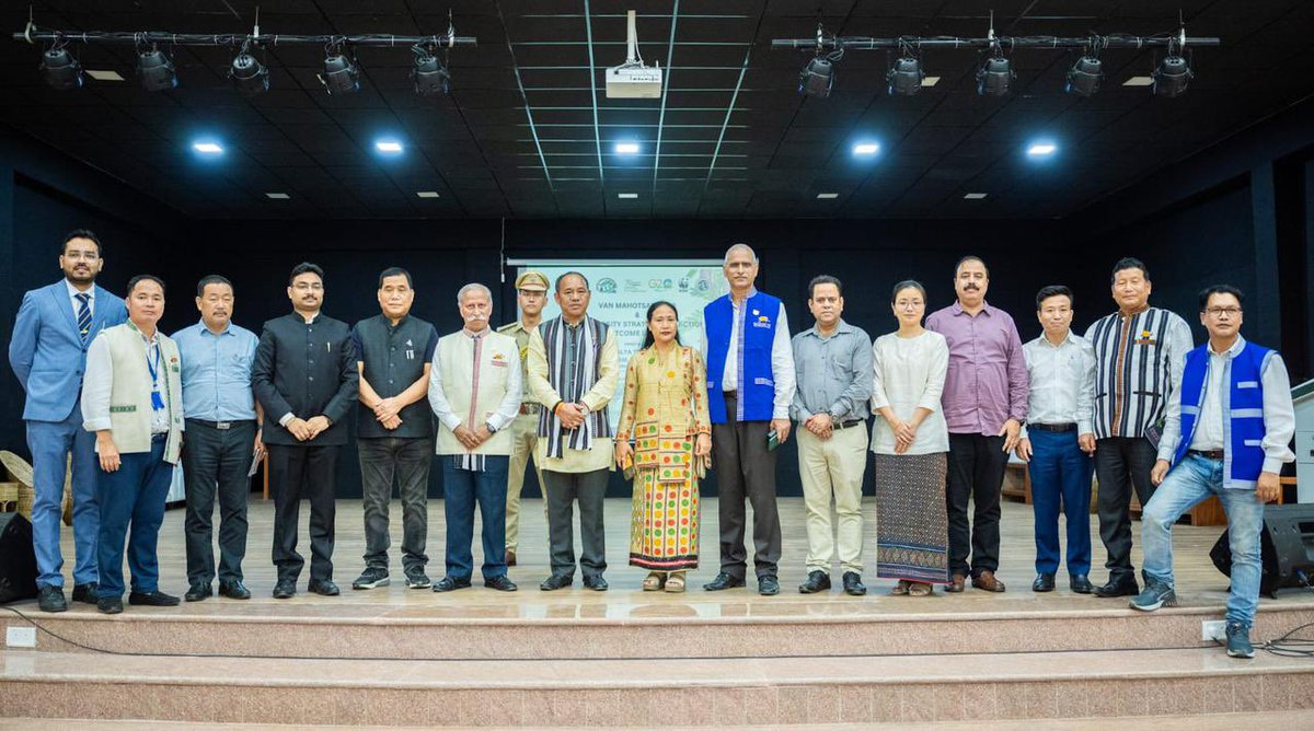 Newer roles, newer responsibilities. At the Van Mahotsav 2023 in Lumdung, Arunachal Pradesh hosting the event graced by Hon. Governor KT Parnaik sir and HM (EF&CC) Mama Natung sir along with senior officers of @ArunForests.