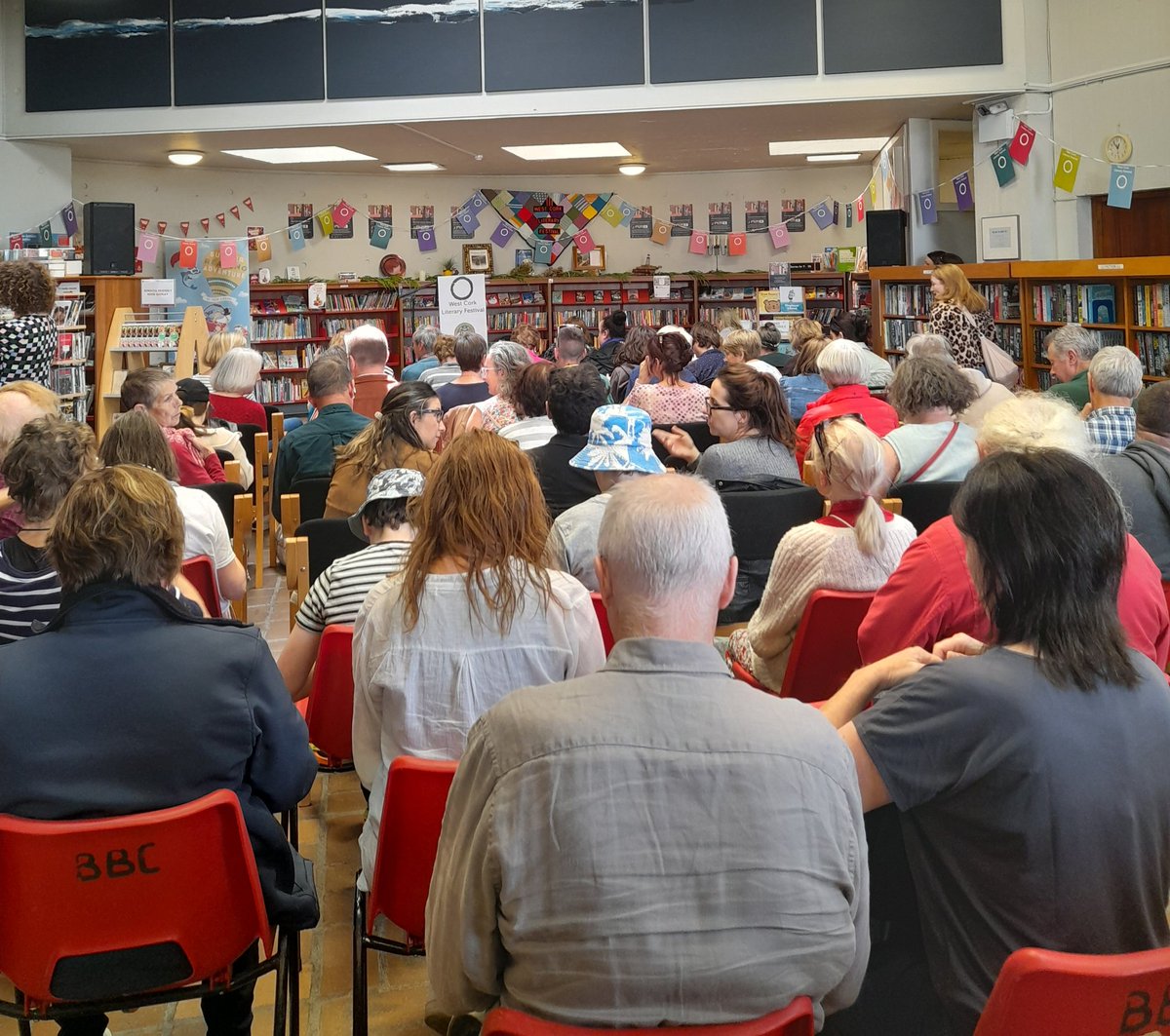 Full house #BantryLibrary for the launch of Cork County Council's annual From the Well short story anthology #WCLF2023