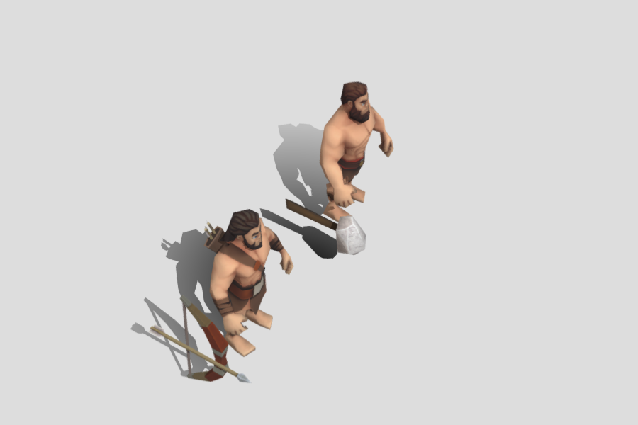 nearkingdoms's tweet photo. Low-poly models of two types of Stone Age units.  ⚔️

Marksman and DPS Infantry. Ready to fight!⚔️

#NEAR #AURORA #P2E #gamedev #Ethereum https://t.co/Zrt4rjjevb