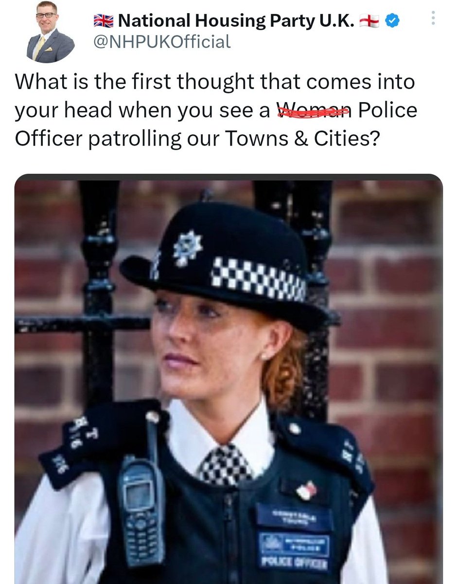 Here you go, Pat, I fixed it for you. Just in case you didn't realise it wasn't 1950 anymore. You're welcome 🙂

And to that Police Officer, thank you for your service.