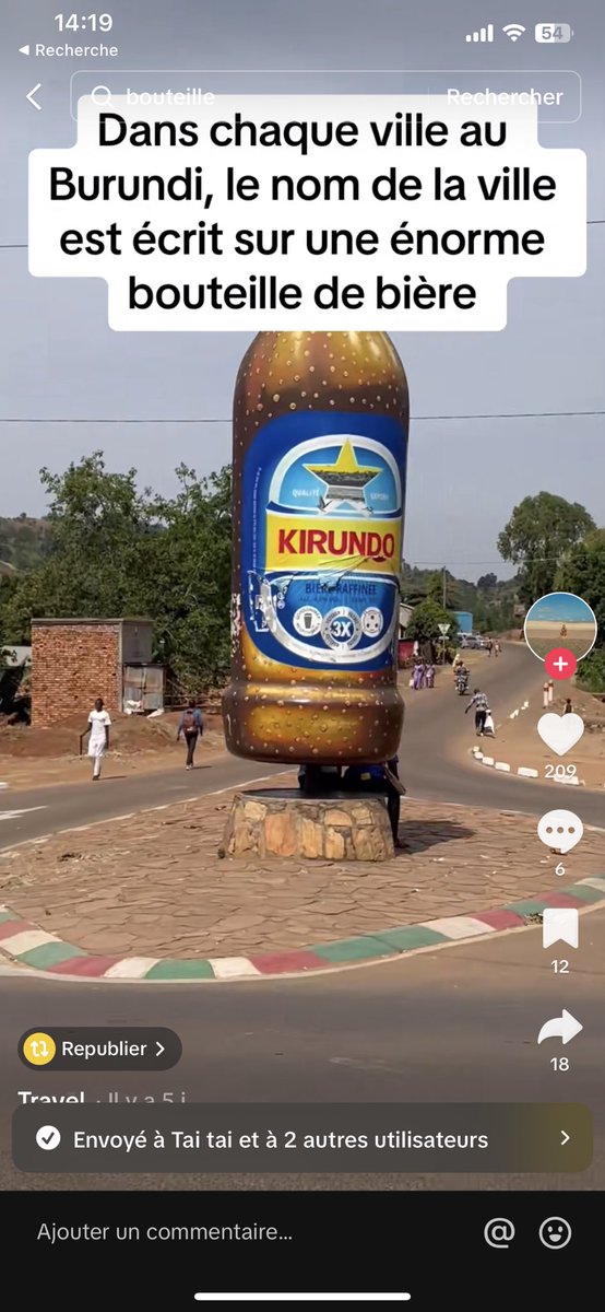 Je viens de voir ce Tiktok, et je viens de constater à quel point les burundais on aime de l’alcool.😂