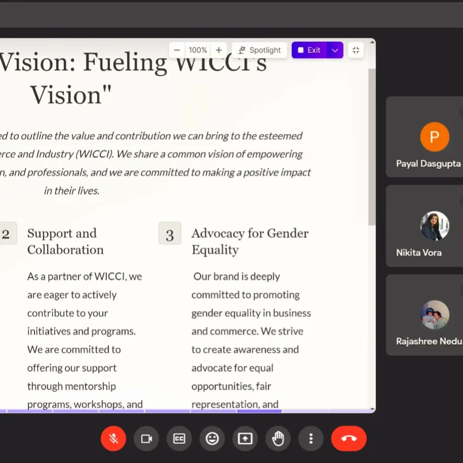 Our WICCI July Member Connect Meet concluded well 
Awesome MAIMAAII presentation
#wicci #wicciwoman #womenempowerment #diversity #inclusivity #clothing #maimaaii #wicciindia #womenhood #creativity
Dr. Harbeen Arora Rai WICCI - Women’s Indian Chamber of Commerce and Industry