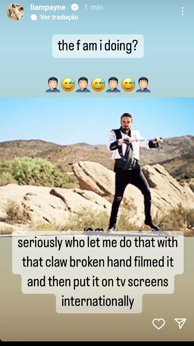 CLPMidias's tweet photo. 📸|| INSTAGRAM STORY
@LiamPayne via Instagram Story.
Tradução: "a fam que eu estou fazendo?
sério quem me deixou fazer isso com aquela garra quebrada filmou e depois colocou nas telas de tv internacionalmente"
#LiamPayne #Liam #Payne #LP #OneDirectio https://t.co/AnmzJCgz6s
