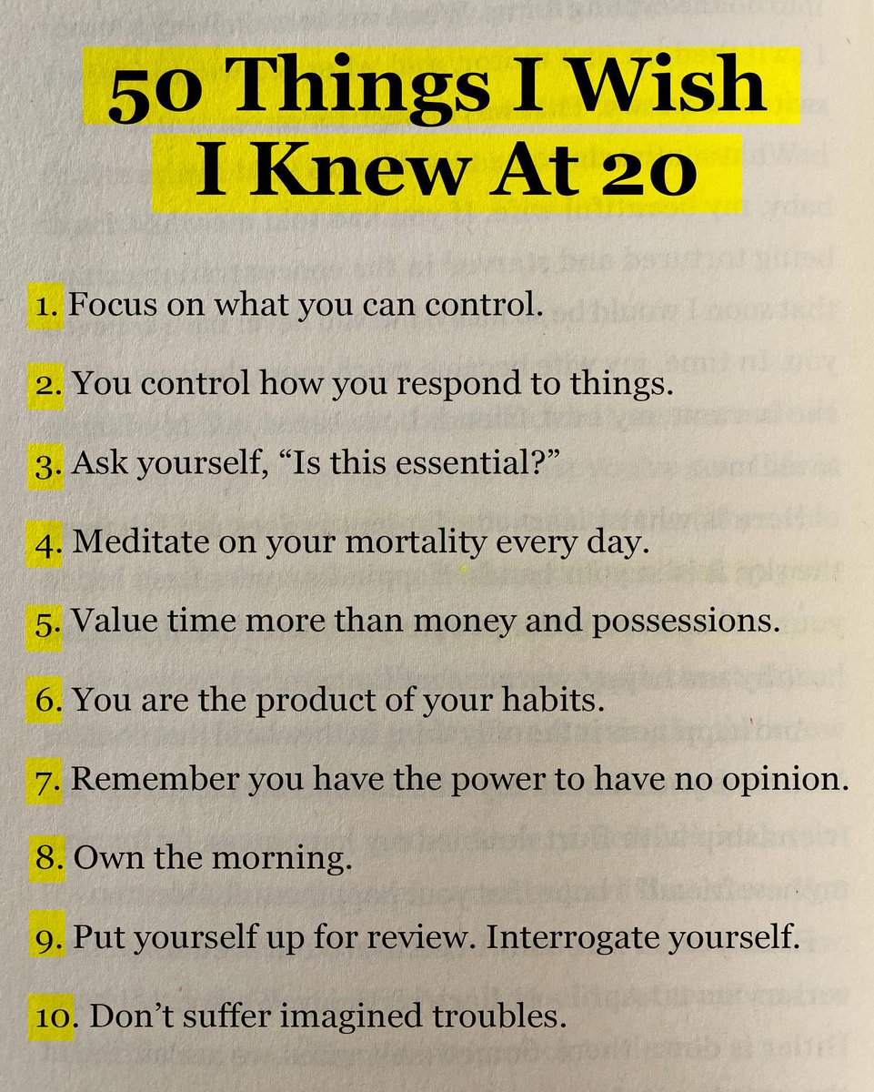 50 Things I Wish I Knew At 20

1-10