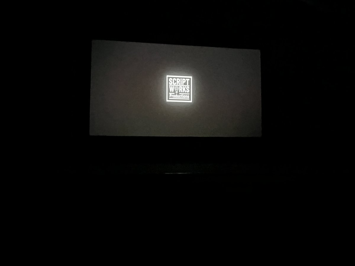 Lovely to see two wee shorts of ours make it to a big screen this morning. Well done everyone! #halfwayhotel #curveball #scriptworksp